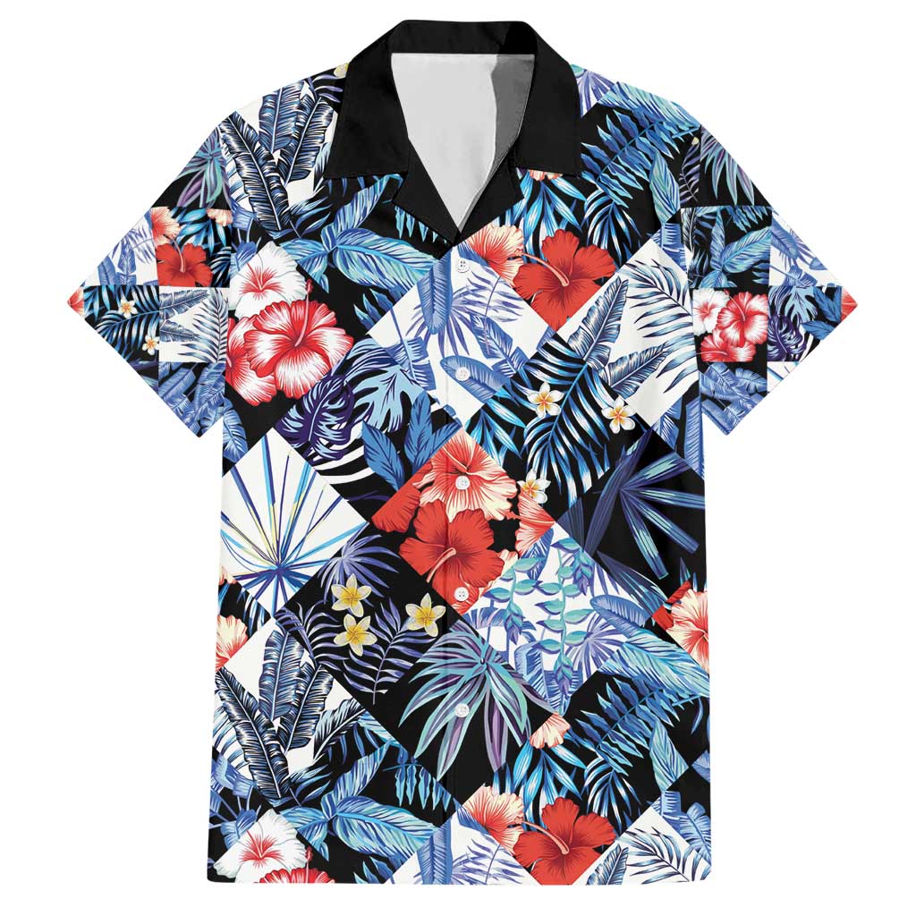 Hawaii Tropicana Blue Pattern Hawaiian Shirt - Wonder Print Shop