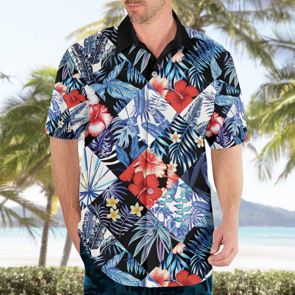 Hawaii Tropicana Blue Pattern Hawaiian Shirt - Wonder Print Shop
