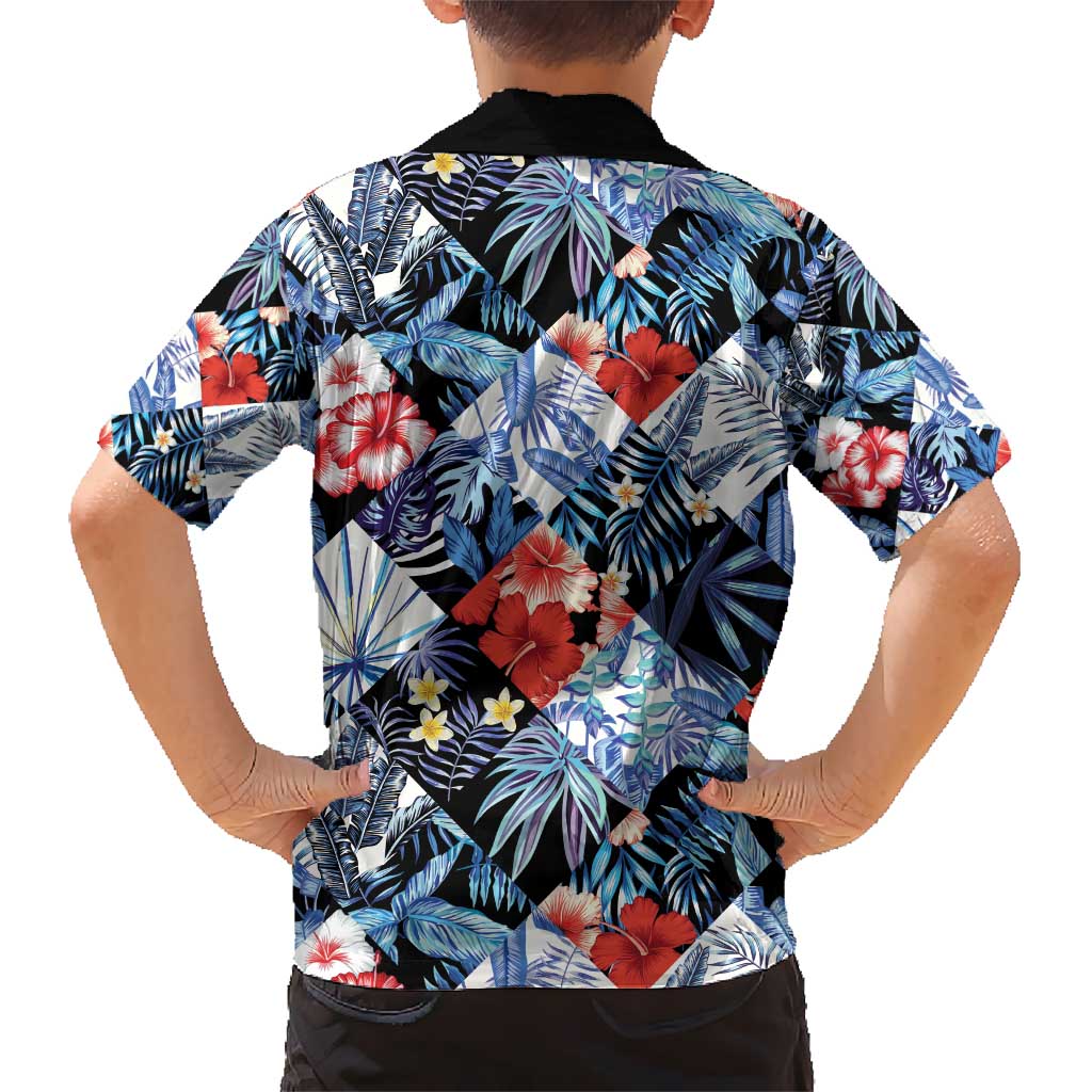 Hawaii Tropicana Blue Pattern Hawaiian Shirt - Wonder Print Shop