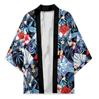 Hawaii Tropicana Blue Pattern Kimono - Wonder Print Shop