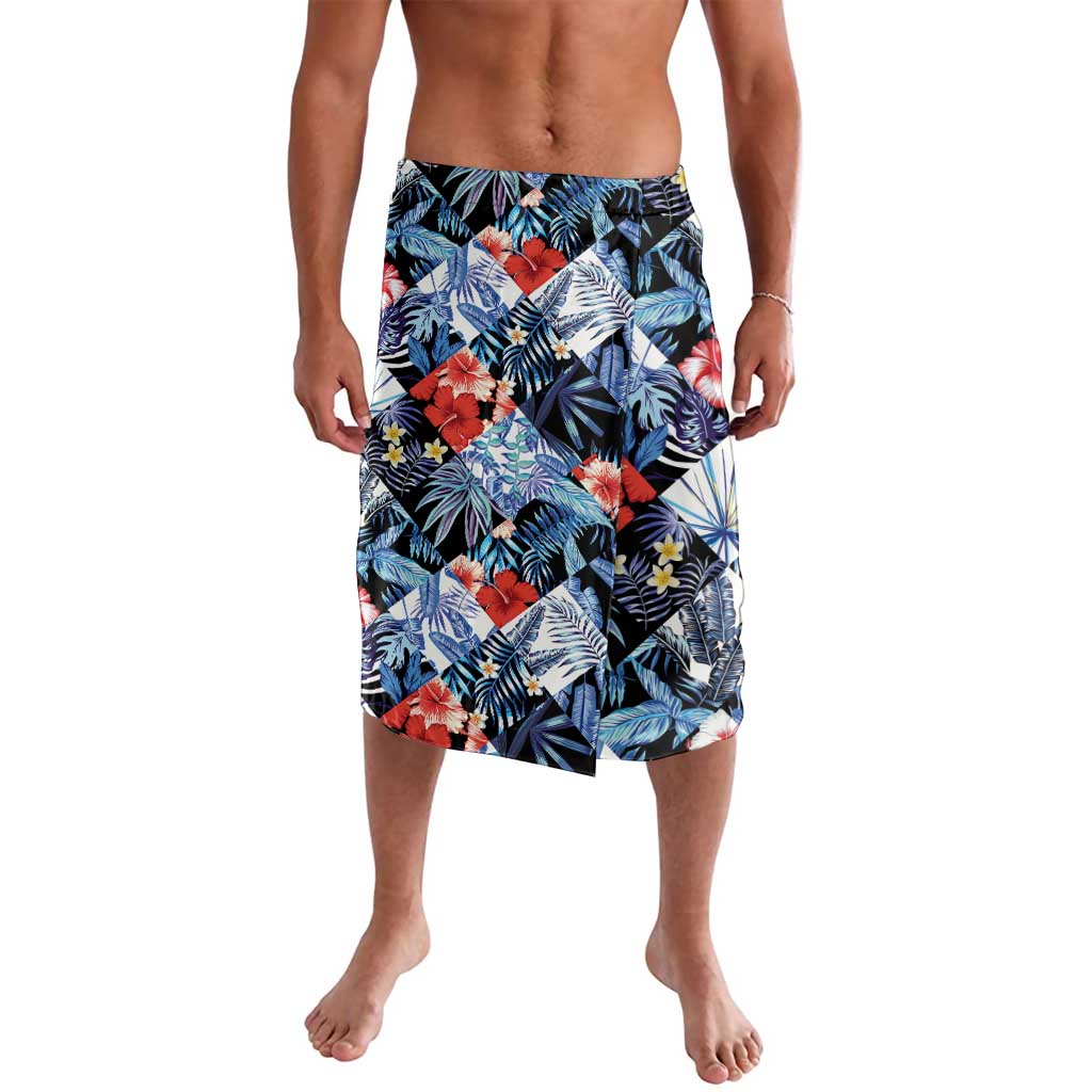 Hawaii Tropicana Blue Pattern Lavalava - Wonder Print Shop