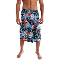 Hawaii Tropicana Blue Pattern Lavalava - Wonder Print Shop