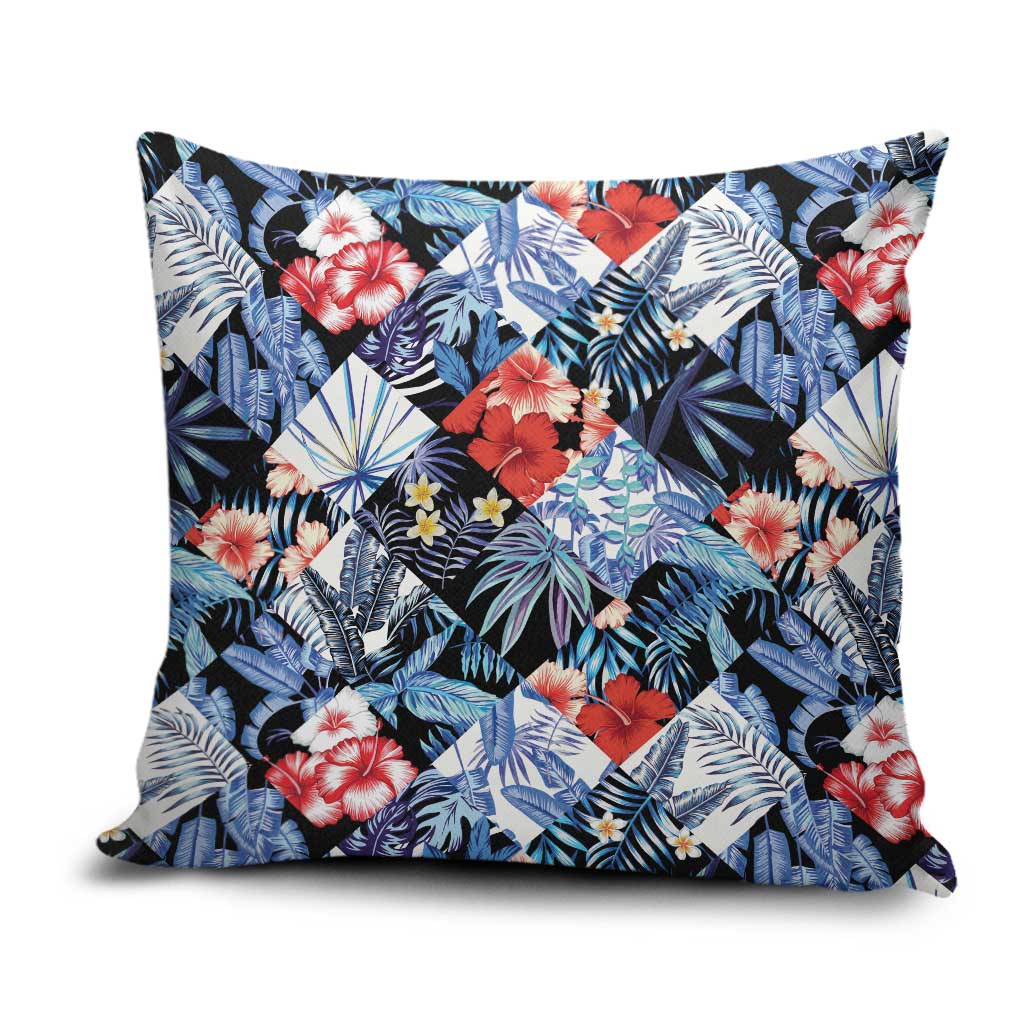 Hawaii Tropicana Blue Pattern Pillow Cover - Wonder Print Shop