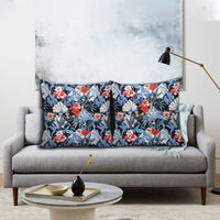 Hawaii Tropicana Blue Pattern Pillow Cover - Wonder Print Shop