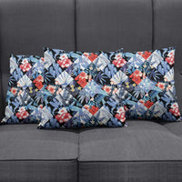 Hawaii Tropicana Blue Pattern Pillow Cover - Wonder Print Shop
