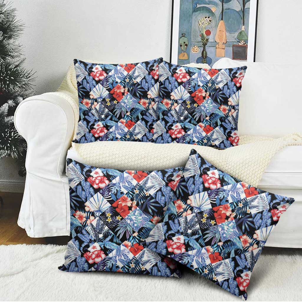 Hawaii Tropicana Blue Pattern Pillow Cover - Wonder Print Shop