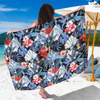 Hawaii Tropicana Blue Pattern Sarong - Wonder Print Shop