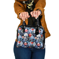 Hawaii Tropicana Blue Pattern Shoulder Handbag - Wonder Print Shop