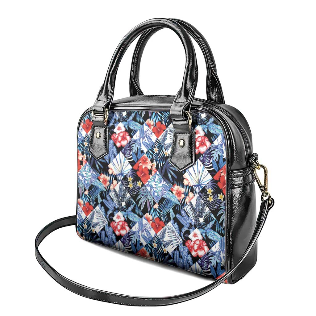 Hawaii Tropicana Blue Pattern Shoulder Handbag - Wonder Print Shop
