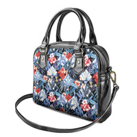 Hawaii Tropicana Blue Pattern Shoulder Handbag - Wonder Print Shop