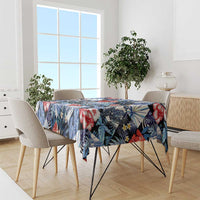 Hawaii Tropicana Blue Pattern Tablecloth - Wonder Print Shop