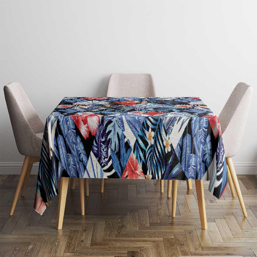 Hawaii Tropicana Blue Pattern Tablecloth - Wonder Print Shop