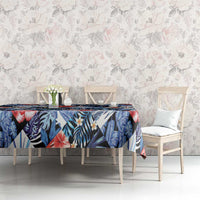 Hawaii Tropicana Blue Pattern Tablecloth - Wonder Print Shop