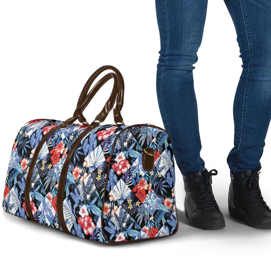 Hawaii Tropicana Blue Pattern Travel Bag - Wonder Print Shop