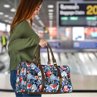 Hawaii Tropicana Blue Pattern Travel Bag - Wonder Print Shop