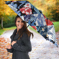 Hawaii Tropicana Blue Pattern Umbrella - Wonder Print Shop