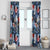 Hawaii Tropicana Blue Pattern Window Curtain - Wonder Print Shop