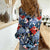 Hawaii Tropicana Blue Pattern Women Casual Shirt - Wonder Print Shop