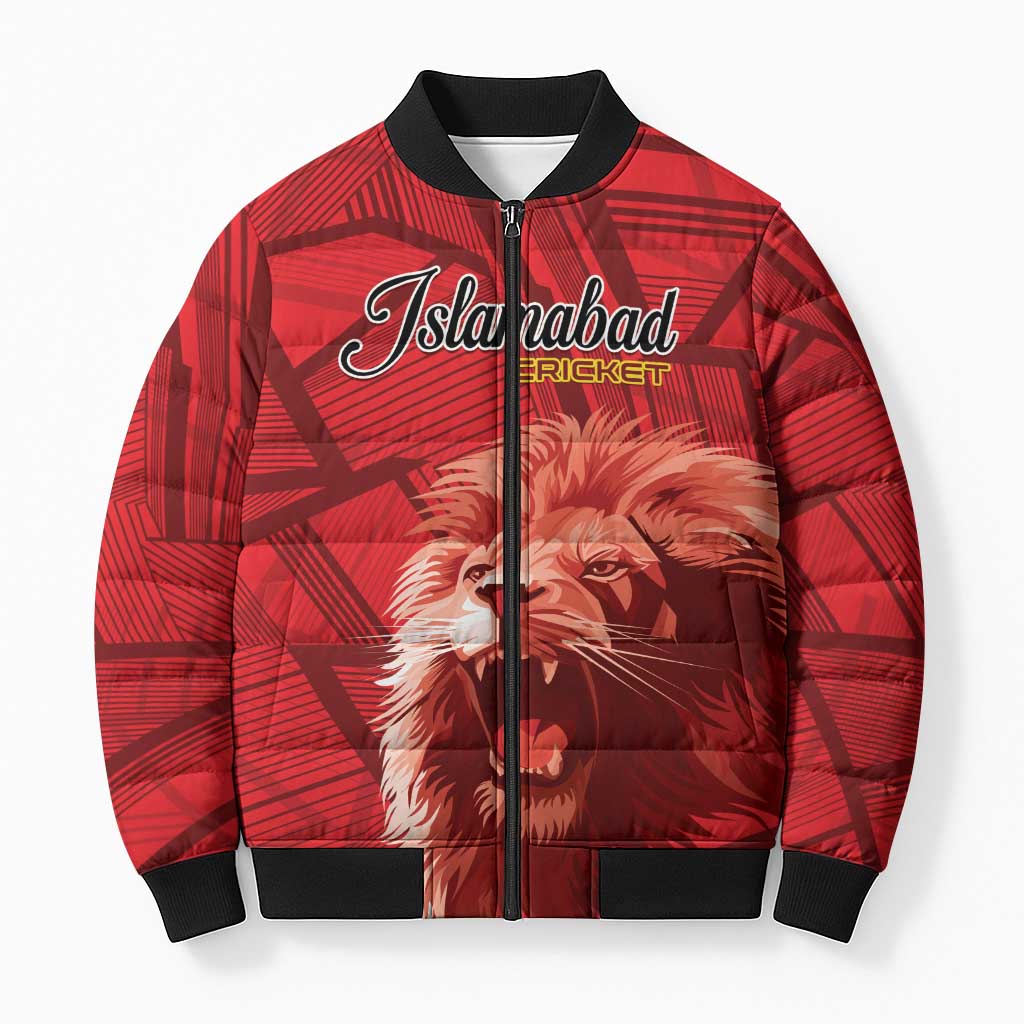 Custom Islamabad Cricket Bomber Puffer Jacket United We Win - Wonder Print Shop