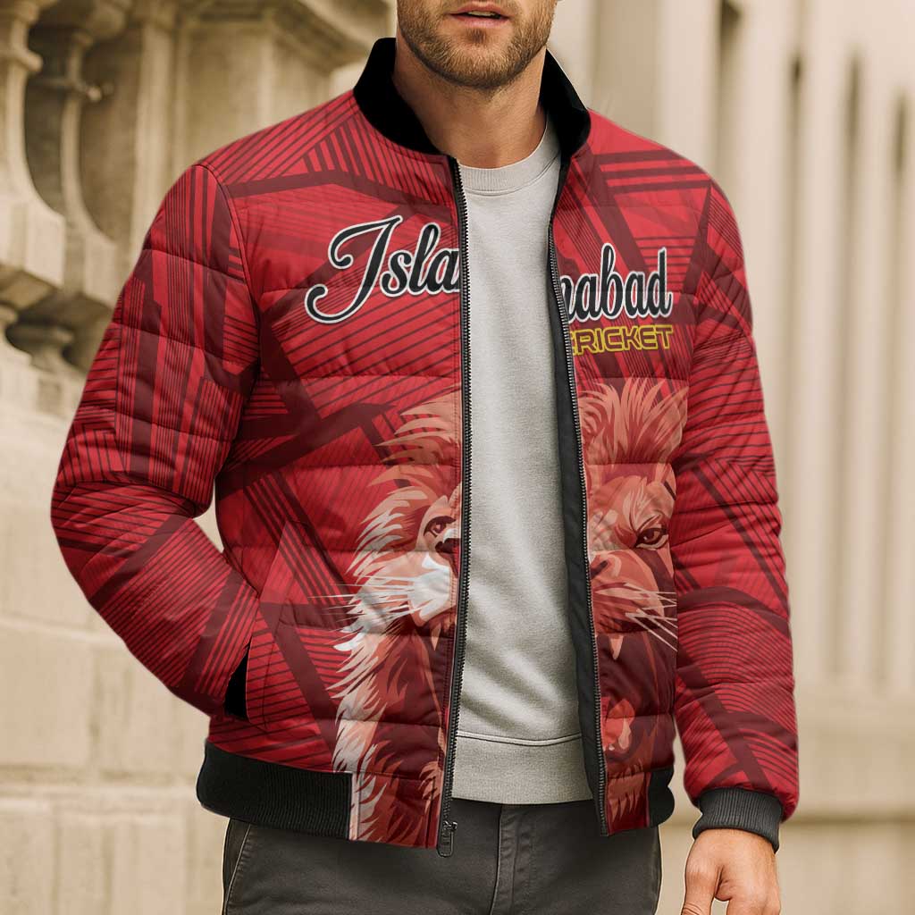 Custom Islamabad Cricket Bomber Puffer Jacket United We Win - Wonder Print Shop
