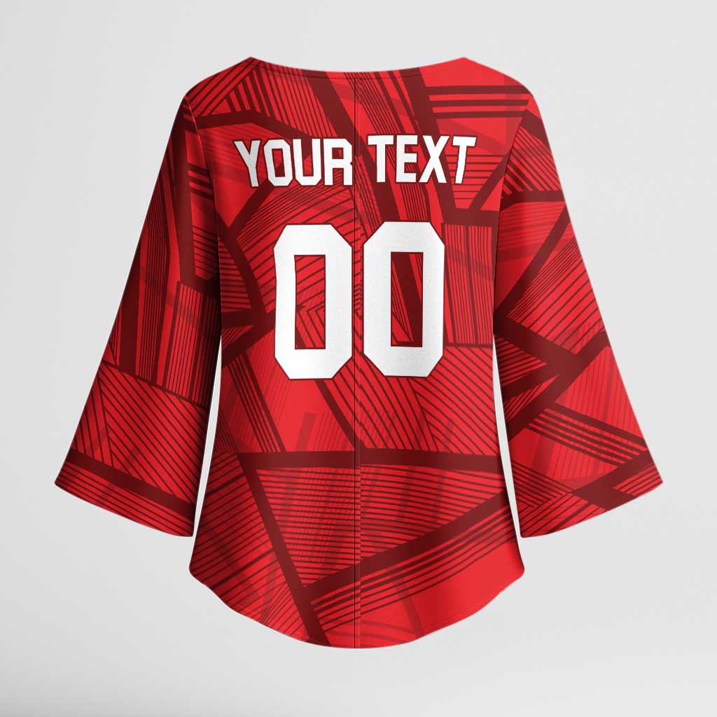 Custom Islamabad Cricket Kimono Sleeve Blouse United We Win - Wonder Print Shop