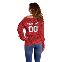 Custom Islamabad Cricket Off Shoulder Sweater United We Win - Wonder Print Shop