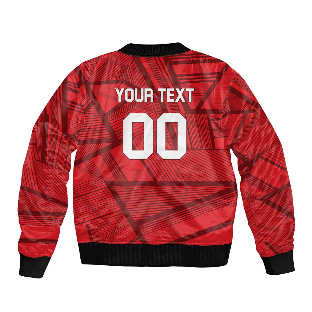 Custom Islamabad Cricket Sleeve Zip Bomber Jacket United We Win - Wonder Print Shop