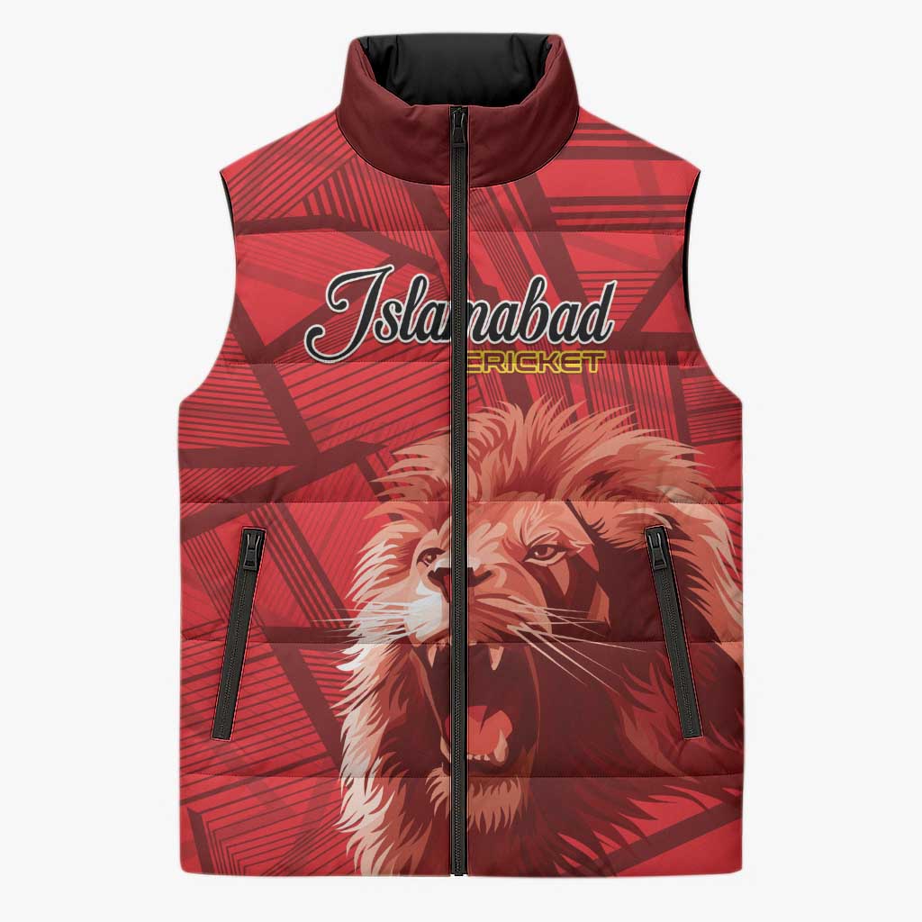 Custom Islamabad Cricket Sleeveless Puffer Jacket United We Win - Wonder Print Shop