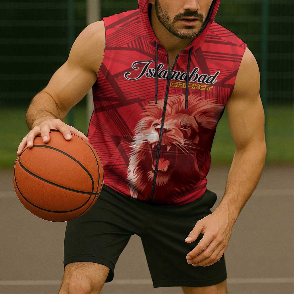 Custom Islamabad Cricket Sleeveless Zip Hoodie United We Win - Wonder Print Shop