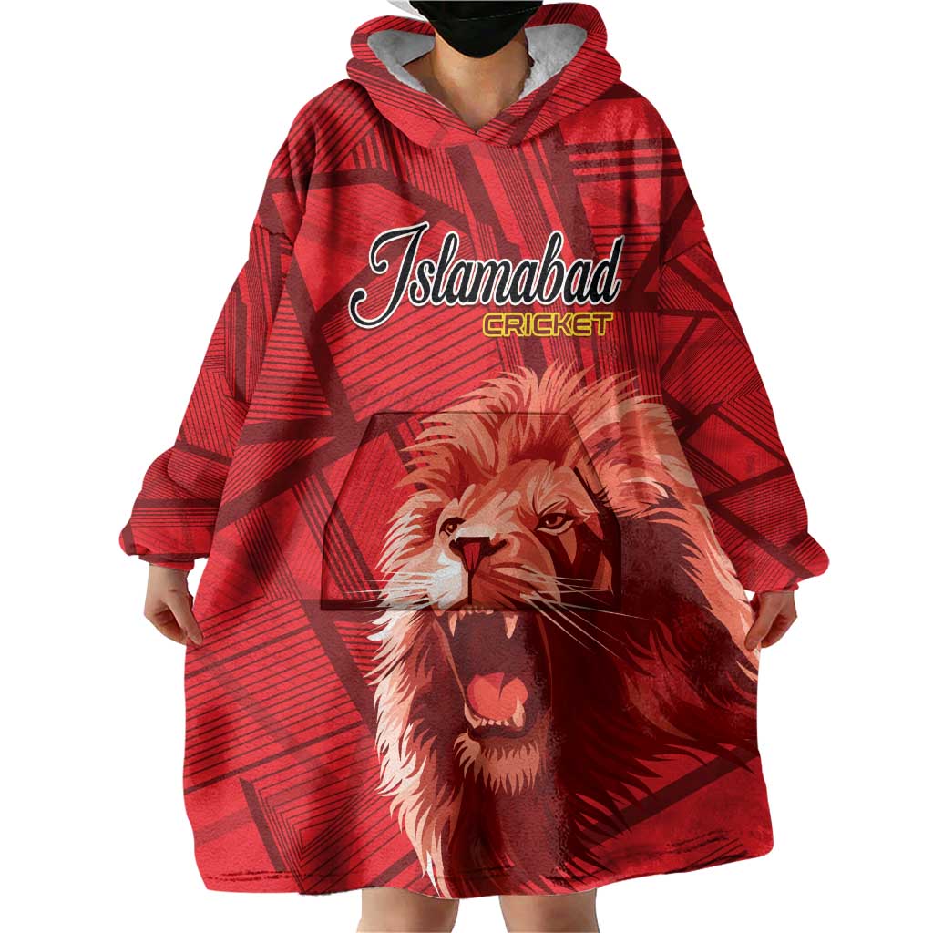 Custom Islamabad Cricket Wearable Blanket Hoodie United We Win - Wonder Print Shop