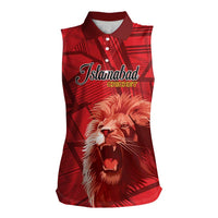 Custom Islamabad Cricket Women Sleeveless Polo Shirt United We Win - Wonder Print Shop