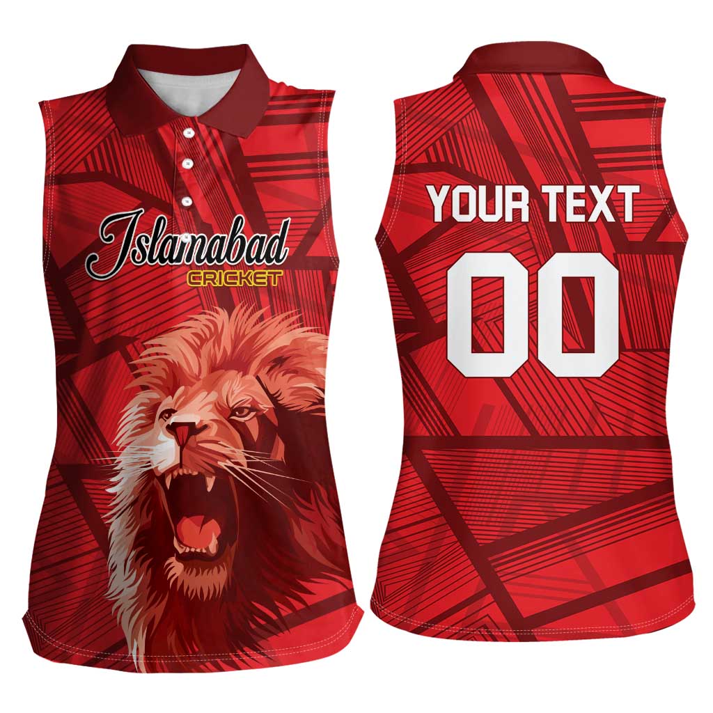 Custom Islamabad Cricket Women Sleeveless Polo Shirt United We Win - Wonder Print Shop