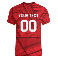Custom Islamabad Cricket Women V-Neck T-Shirt United We Win - Wonder Print Shop