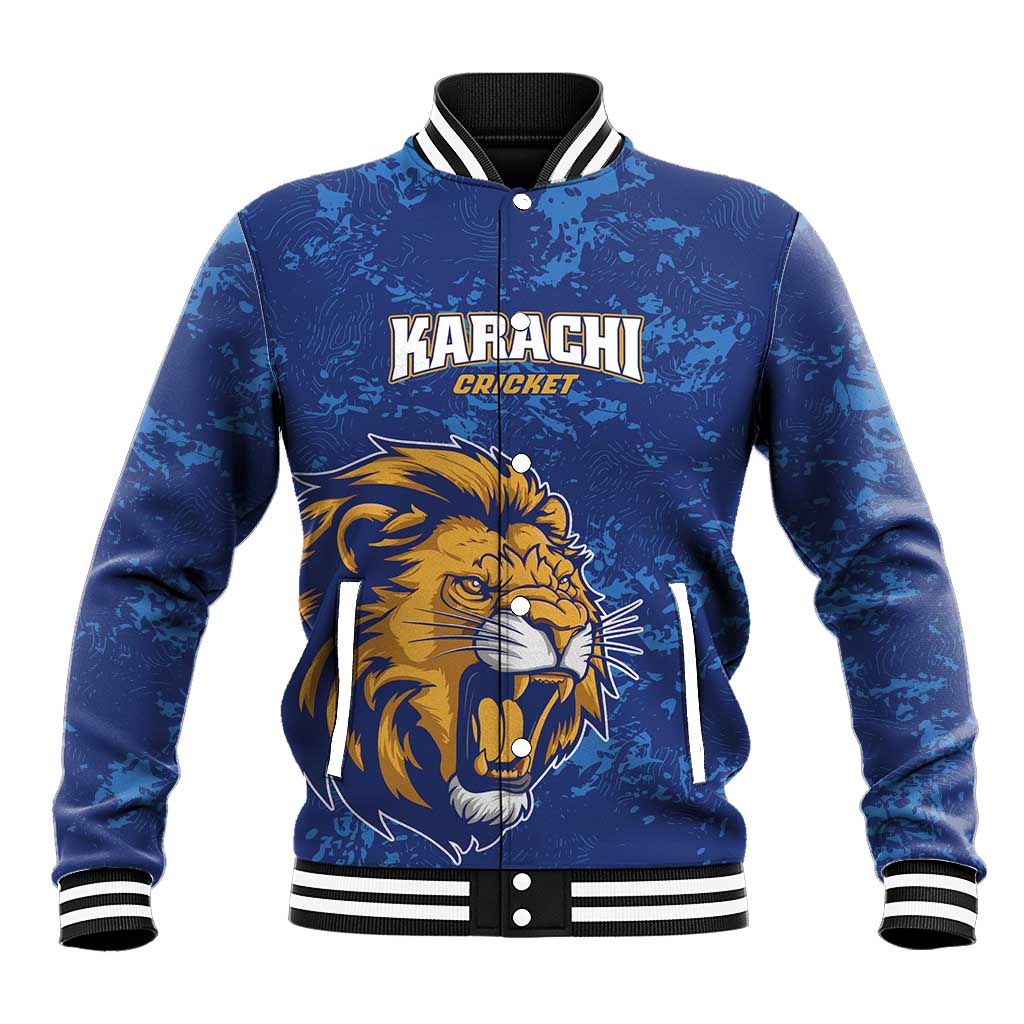 Custom Karachi Cricket Kings Baseball Jacket Yeh Hai Karachi - Wonder Print Shop