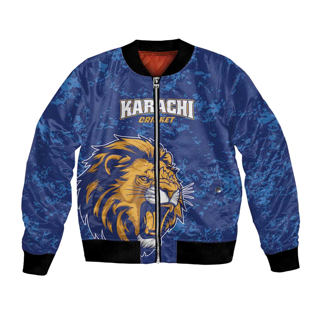 Custom Karachi Cricket Kings Bomber Jacket Yeh Hai Karachi - Wonder Print Shop