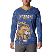Custom Karachi Cricket Kings Button Sweatshirt Yeh Hai Karachi - Wonder Print Shop