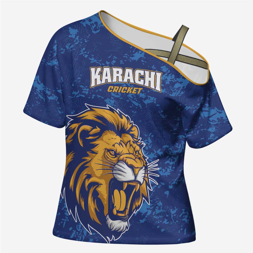 Custom Karachi Cricket Kings Cross Shoulder Shirt Yeh Hai Karachi - Wonder Print Shop