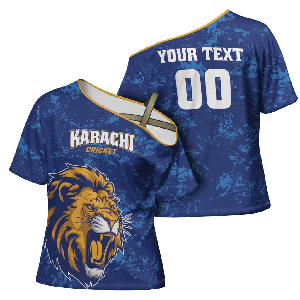 Custom Karachi Cricket Kings Cross Shoulder Shirt Yeh Hai Karachi - Wonder Print Shop