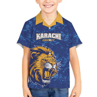 Custom Karachi Cricket Kings Kid Hawaiian Shirt Yeh Hai Karachi - Wonder Print Shop