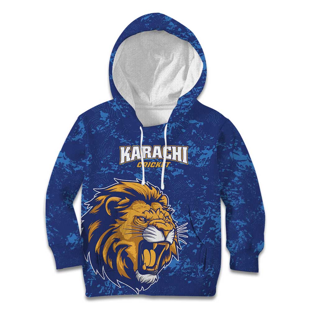 Custom Karachi Cricket Kings Kid Hoodie Yeh Hai Karachi - Wonder Print Shop