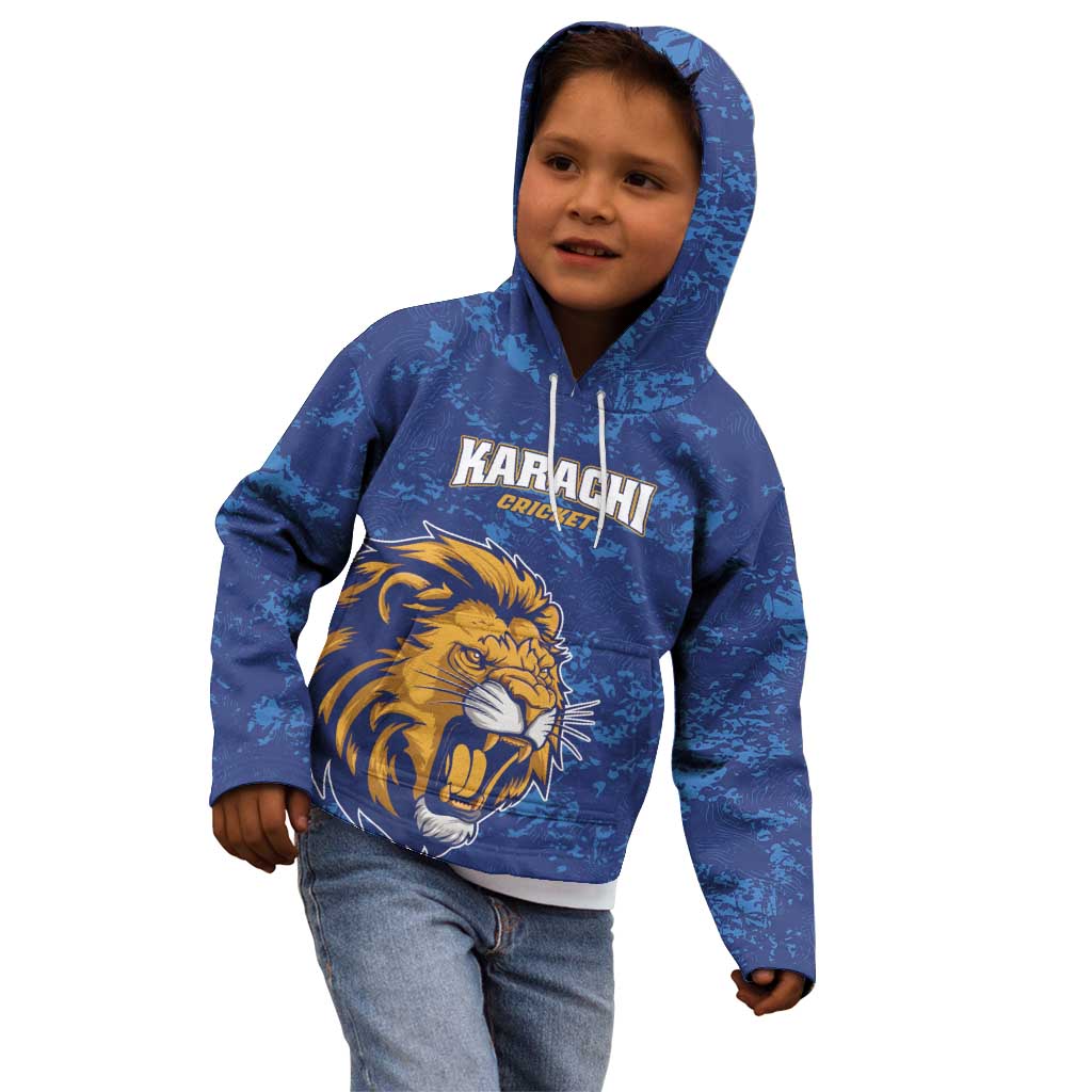 Custom Karachi Cricket Kings Kid Hoodie Yeh Hai Karachi - Wonder Print Shop