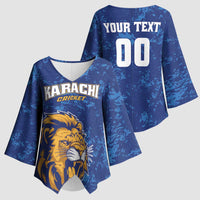 Custom Karachi Cricket Kings Kimono Sleeve Blouse Yeh Hai Karachi - Wonder Print Shop
