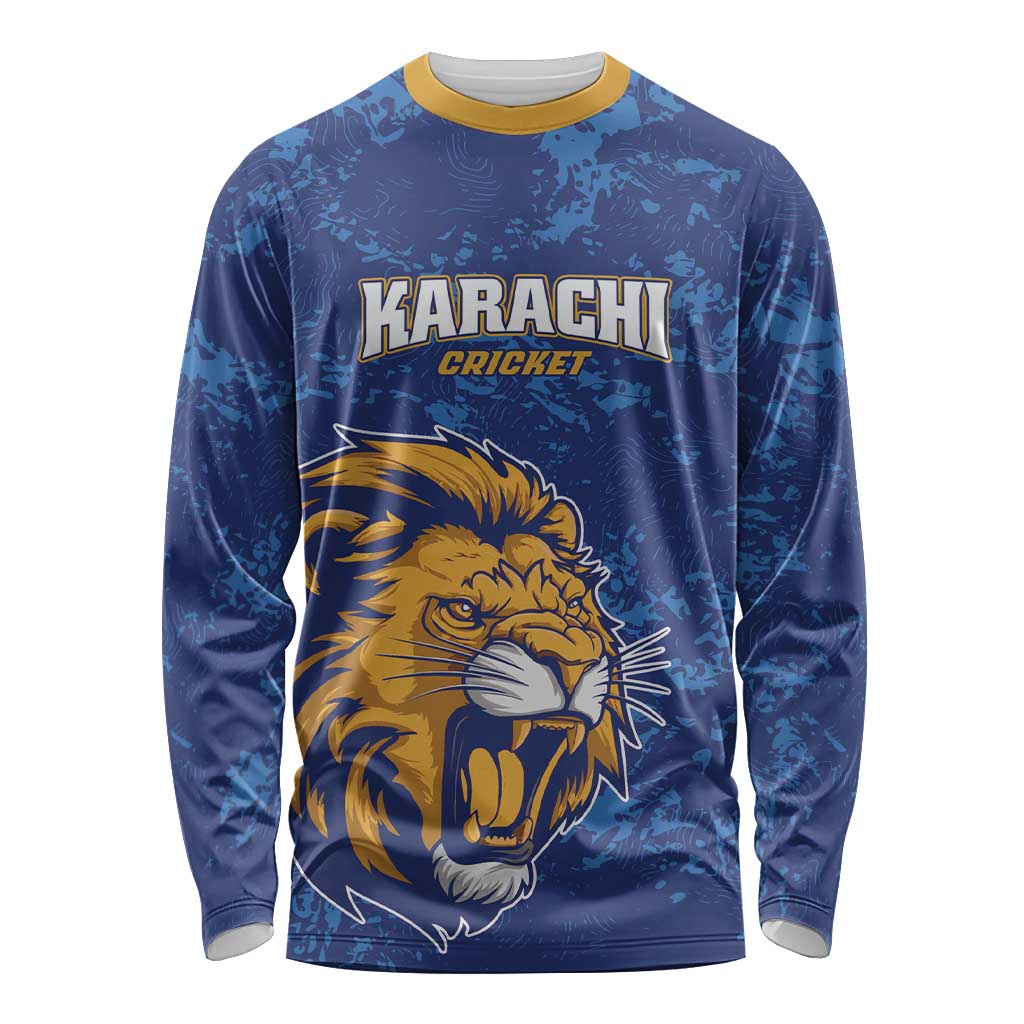 Custom Karachi Cricket Kings Long Sleeve Shirt Yeh Hai Karachi - Wonder Print Shop