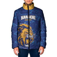 Custom Karachi Cricket Kings Padded Jacket Yeh Hai Karachi - Wonder Print Shop