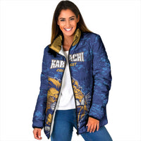 Custom Karachi Cricket Kings Padded Jacket Yeh Hai Karachi - Wonder Print Shop