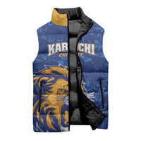 Custom Karachi Cricket Kings Sleeveless Puffer Jacket Yeh Hai Karachi - Wonder Print Shop