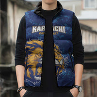 Custom Karachi Cricket Kings Sleeveless Puffer Jacket Yeh Hai Karachi - Wonder Print Shop