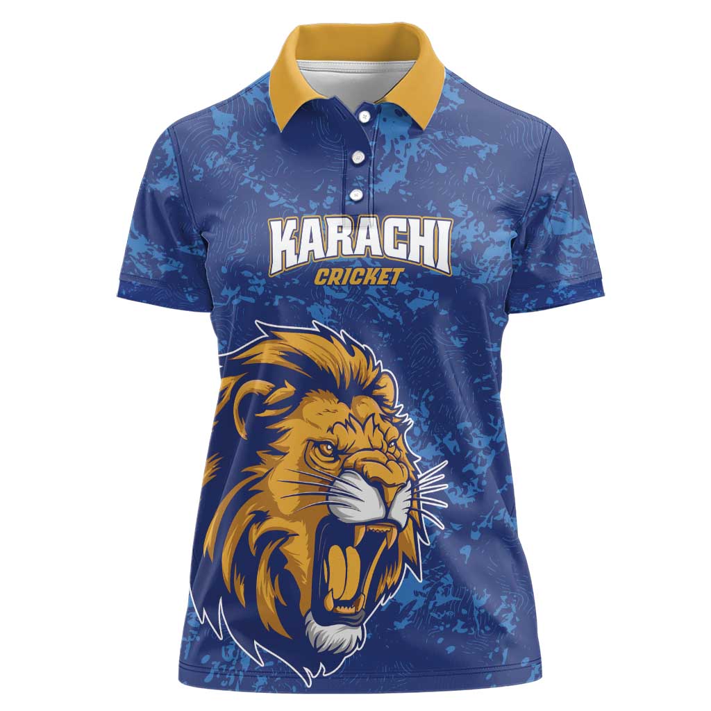Custom Karachi Cricket Kings Women Polo Shirt Yeh Hai Karachi - Wonder Print Shop