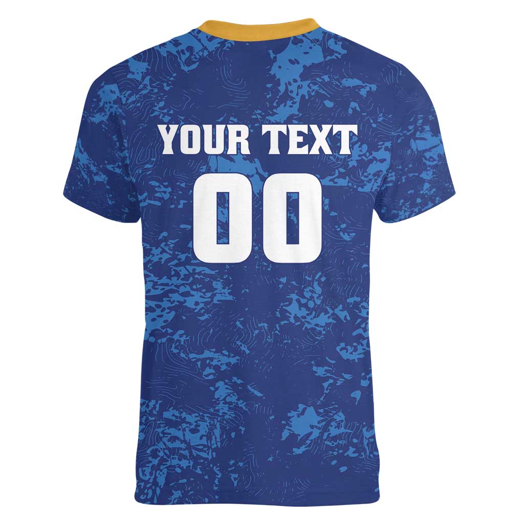 Custom Karachi Cricket Kings Women V-Neck T-Shirt Yeh Hai Karachi - Wonder Print Shop