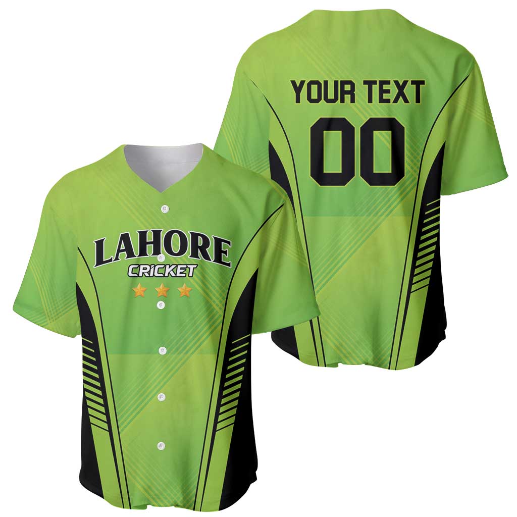 Custom Lahore Cricket Qalandars Baseball Jersey Dama Dam Mast Qalandar - Wonder Print Shop